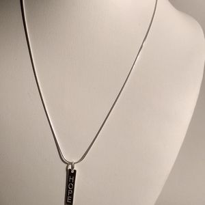 Sterling silver 925 hope pendent with 18in chain
